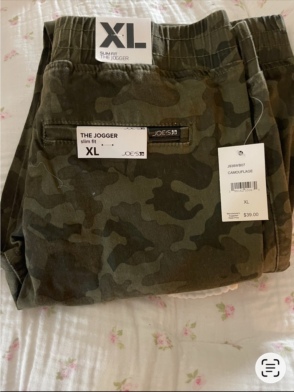 Joe's Jeans – Printed Stretch Twill Joggers (Big Boys) CAMOUFLAGE / XL / NWT